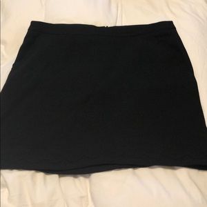 Black scalloped skirt